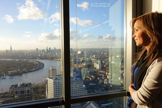 Gorgeous view from @Level39CW enjoyed by me & Mariann from RAW _DSC4150 golden hour
