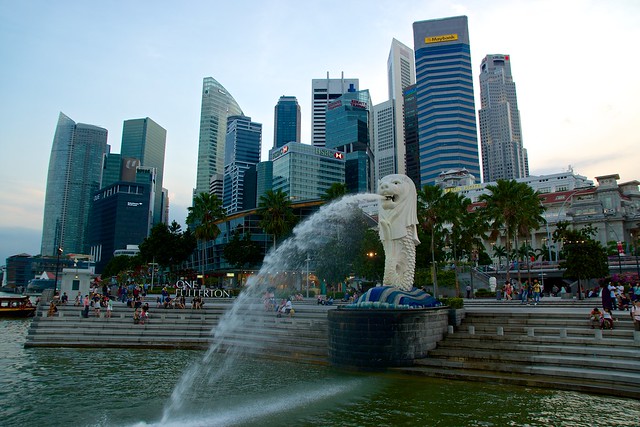 Merlion with Central Business District