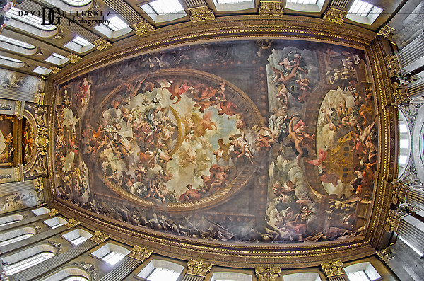 Painted Hall Ceiling
