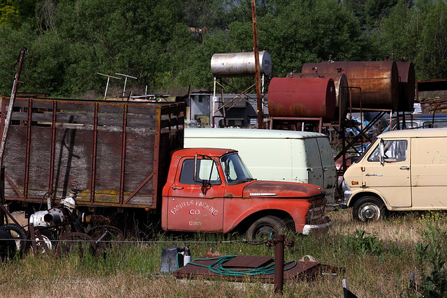 Retired Trucks at Crater Meat Packing in Medford, Oregon