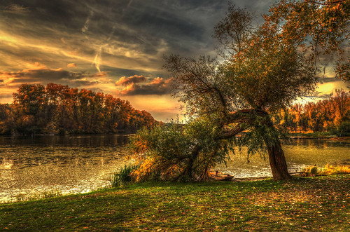 autumn lake nature clouds landscape boat nikon colorful hungary cloudy hdr backwater andrás tisza mártély holtág pásztor d5100