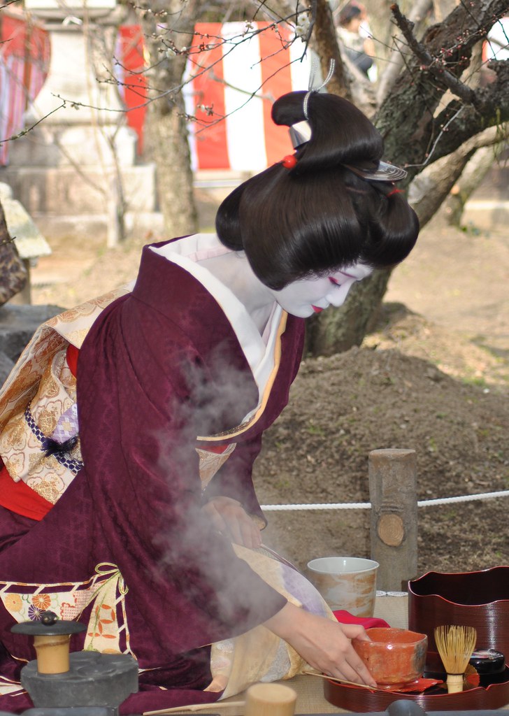 Geisha at Plum Blossom Festival (Baika-Sai)