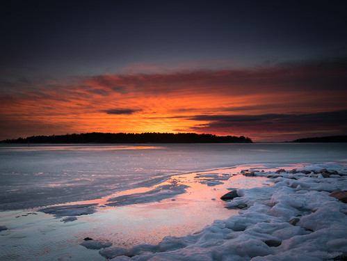 uusikaupunki finland panasonic g7 lumix 17mmf28 mzuiko17mmf28 landscape seascape sea lake sky sunset ice water blue