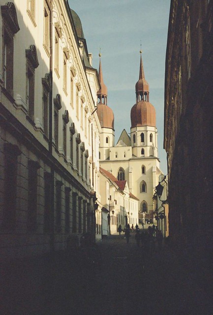 the Basilica at the end of the street