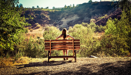 park sunset portrait sky woman plants sun green nature girl bench landscape person women girlfriend warm sitting afternoon warmth ground depth hdr