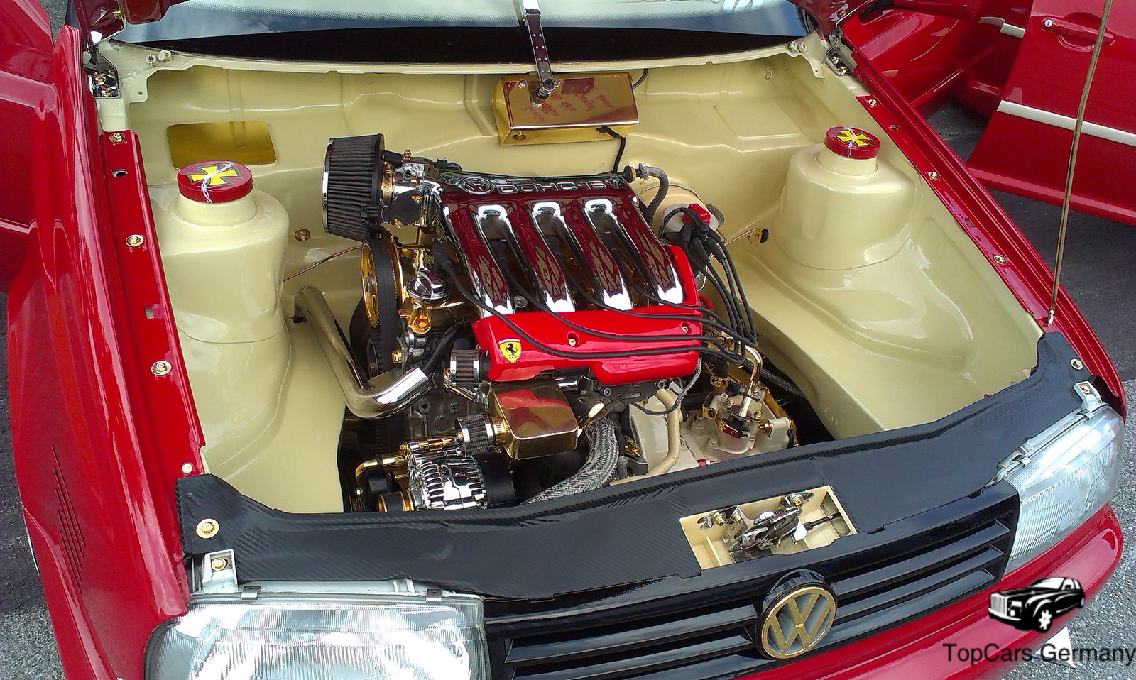 VW Golf 3 GTI Motor Tuning in Ferrari Style, FIND ME ON TWI…