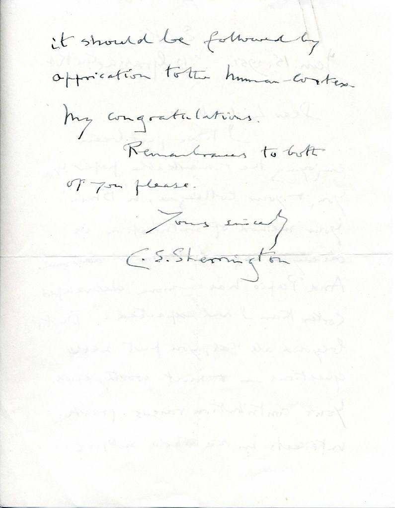 Sherrington to Liddell - 15 January 1951 2/2