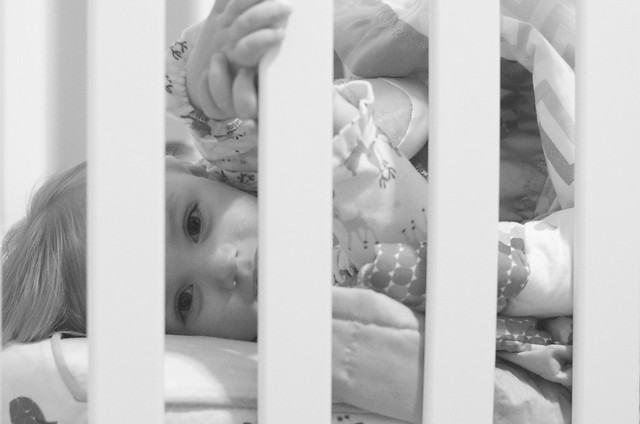 Day 58, February 27. In a Crib.