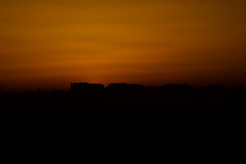 sky orange sunrise krakow cracow krakoff