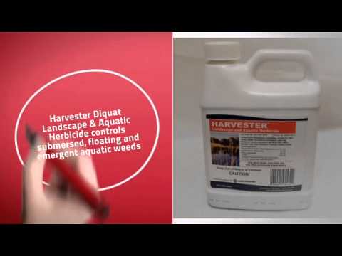 Harvester landscape and aquatic herbicide