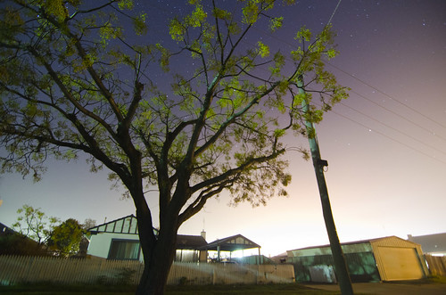 road street camera longexposure sky house building tree night digital fence lens stars photo aperture nikon exposure flickr image garage australia victoria iso tokina driveway nighttime photograph powerpole highexposure echuca naturestrip humestreet raychristy