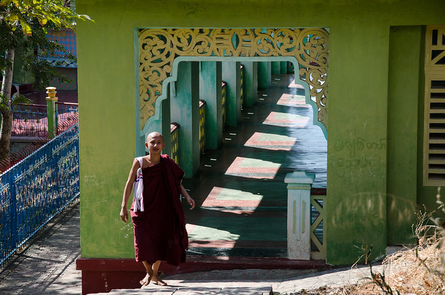 Monk at Sagaing Hill