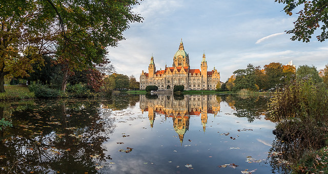 Herbstliches Rathaus Hannover