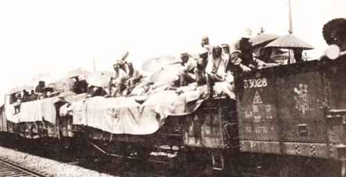 皇姑屯事件－爆炸后前来善后的军车 1928 Huanggutun Incident