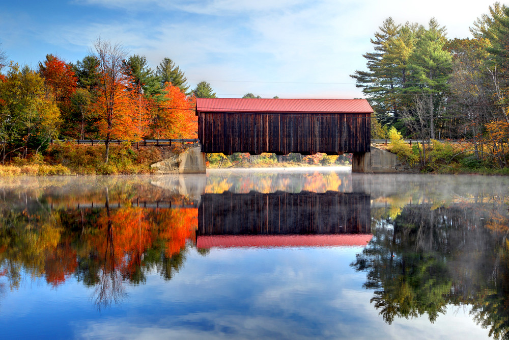 Autumn in New Hampshire | Covered bridge in New Hampshire Mo… | Flickr