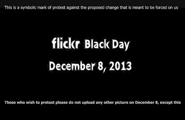 Flickr protest