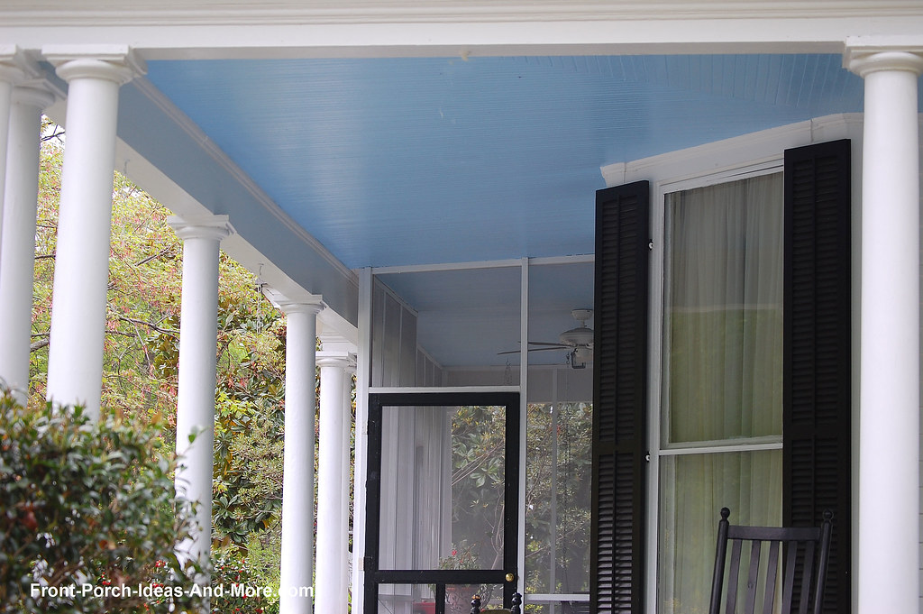 Haint Blue Porch Ceiling Porch Ceilings Painted Haint Blue Flickr