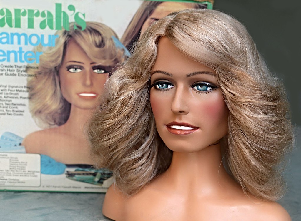 makeup, style, center, bust, angels, 70s, rollers, 1970s, 1977, playset, fa...