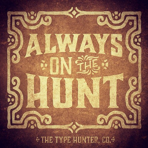 T.H.Co. is on the hunt.  #typehunter #typeresearch #vintagetypography | by visibility experiments