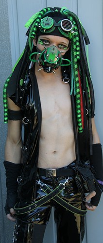 Cyber goth male clothing