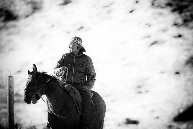 Kyrgyz horseman near Ala Archa National Park