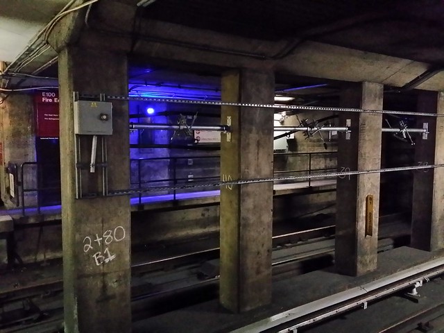 Red Line tunnel between Metro Center and Gallery Place