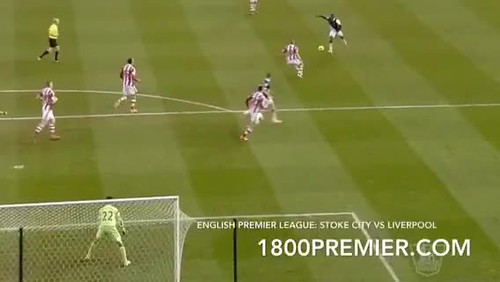 บอลพรีเมียร์ลีกอังกฤษ ระหว่าง Stoke City VS Liverpool on Jan 12, 2014