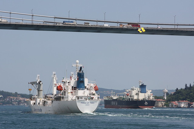 Ships in the Bosphorus