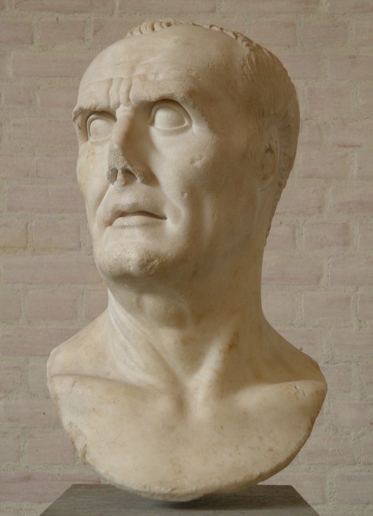 Male portrait, so-called Gaius Marius, copy of the Augustan age from portrait of the 2nd century B.C., Glyptothek, Munich