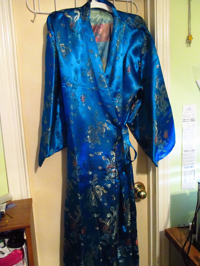 Clothing clearout! | Peacock blue robe from Korea. No tag so… | Flickr