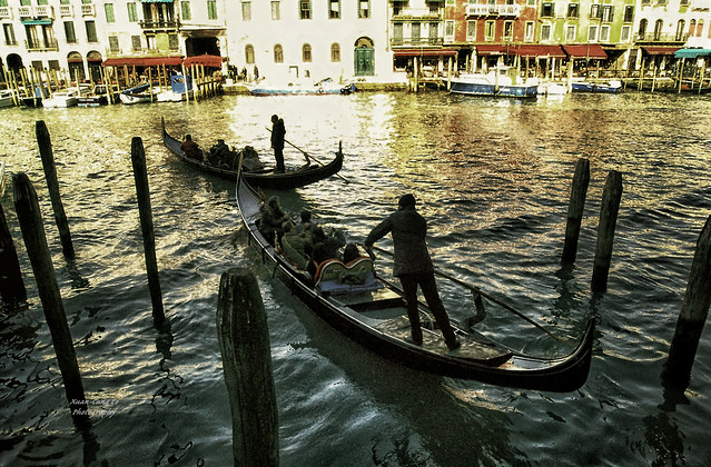 into Canal Grande, Venice, Italy