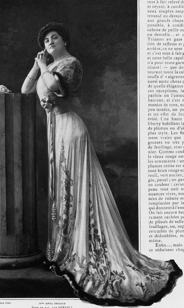 Robe 1908 robe de bal 1908 | Les Modes (Paris) April 1908 robe de bal … | Flickr
