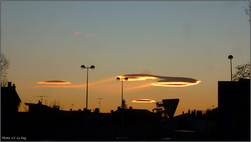 Nuages et coucher de soleil - Sunset and clouds shaped ring by jyleroy, sunset sky storm france alpes sunrise europe ciel lightning provence thunder orage coucherdesoleil l