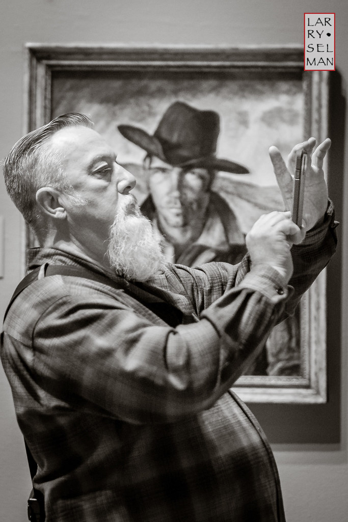 Man Taking Selfie at the Art Institute