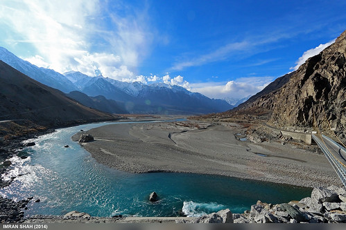 road bridge trees pakistan sky snow mountains building ice water clouds canon river landscape geotagged rocks wide structures tags location elements vegetation settlement canonefs1022mmf3545usm summits ghizer gilgitbaltistan canoneos650d imranshah gahkuch gilgit2