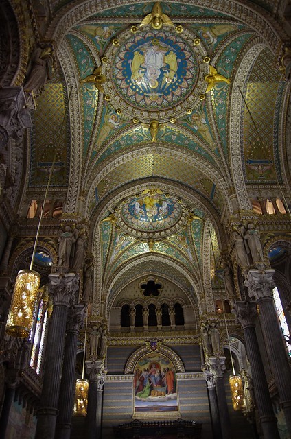 Lione, Francia, Basilique Notre Dame de Fourviere.