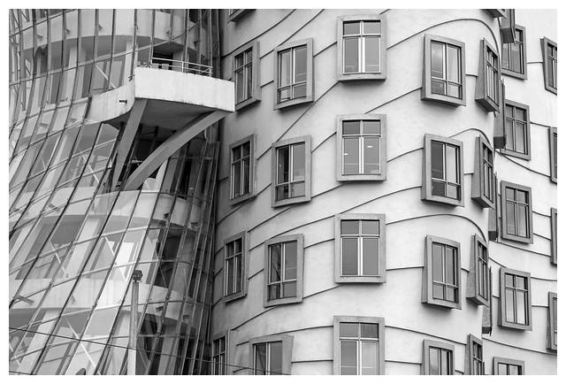 Prague - Dancing House 3 - the windows