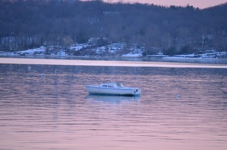 Boat in Glen Cove Harbor