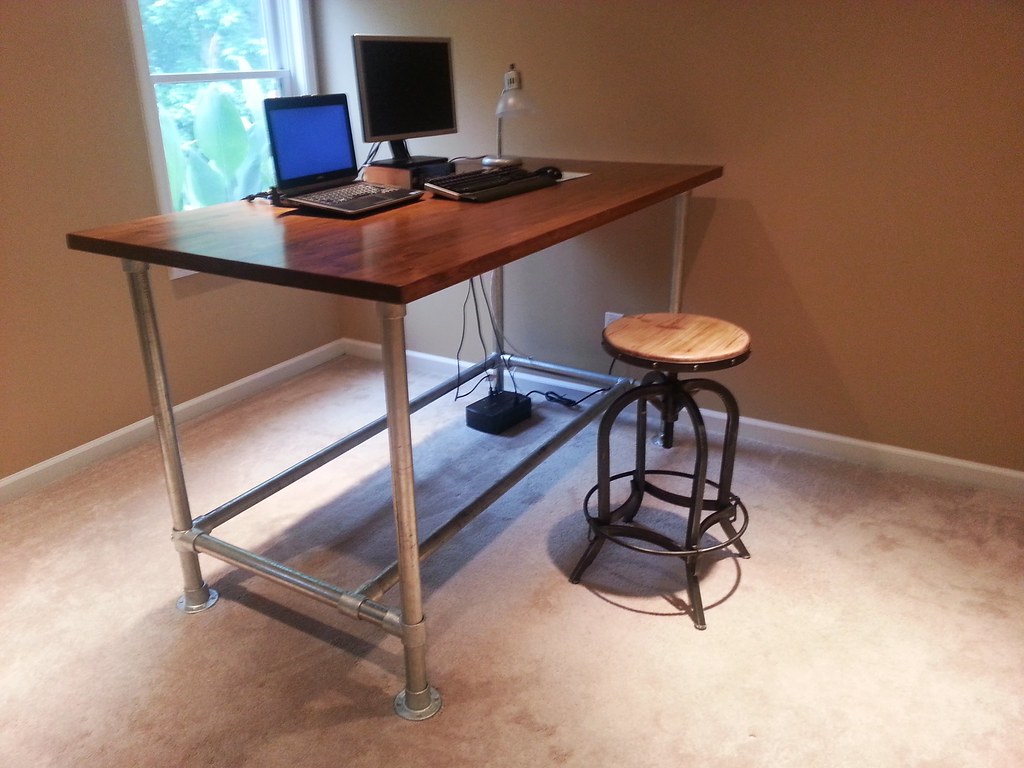 Custom Standing Desk Custom Standing Desk Made With Wood T Flickr