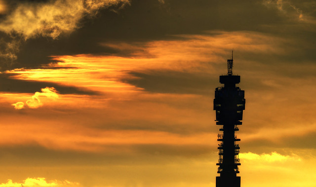 BT Tower Sunrise in HDR