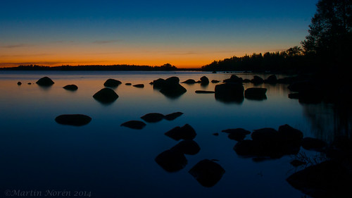 After the sunset by Moody Fotografi, sunset summer sky water night nikon sweden lowkey växjö nikkor1870mm kronoberg replection d7k d7000
