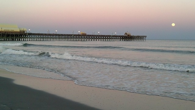 Moonrise Over the Apache Pier