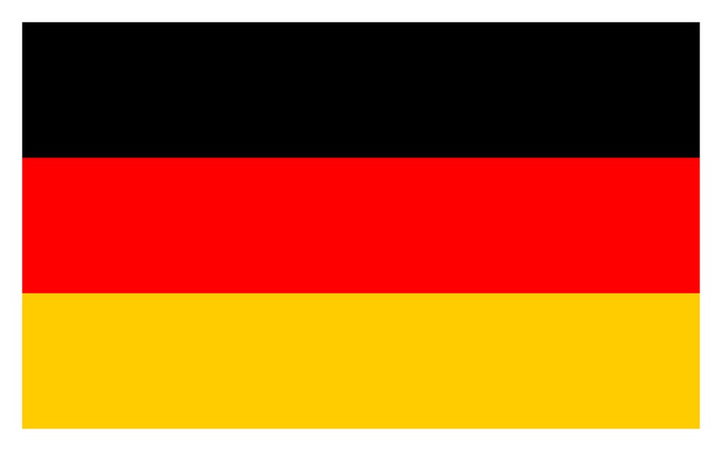 Flagge Deutschland - Flag of Germany. schwarz-rot-gold. bl…