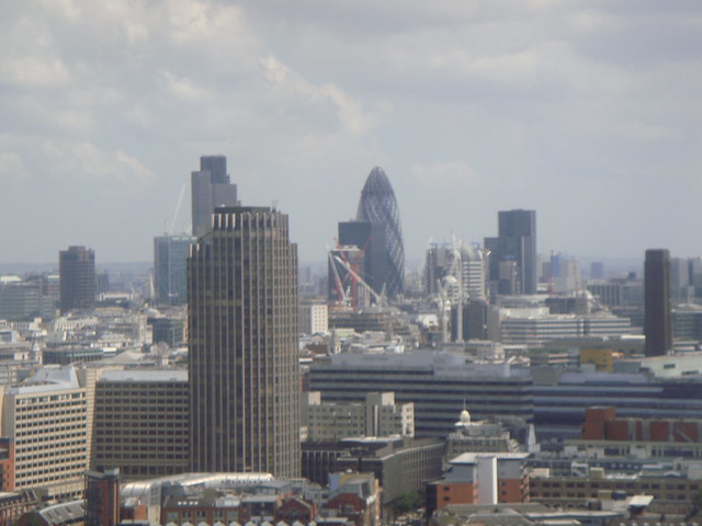 London skyline from the London Eye