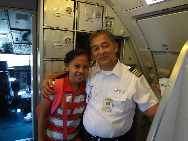 Arrival Cebu- our friendly airplane captain