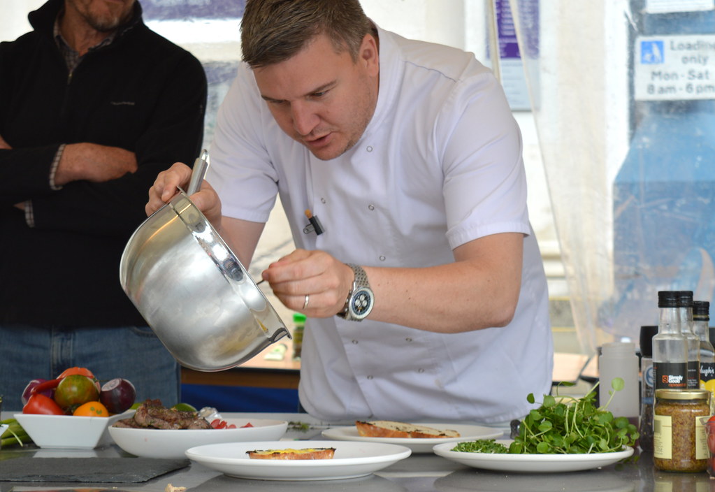Cooking demo at Penrith with Chef Peter Sidwell