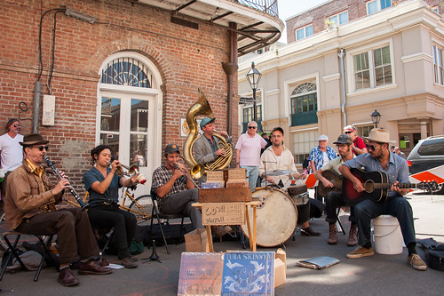 Tuba Skinny on the street. Photo by Michael E McAndrew Photography,