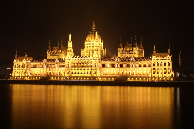 Budapest - the Parliament with night lights 2013 1