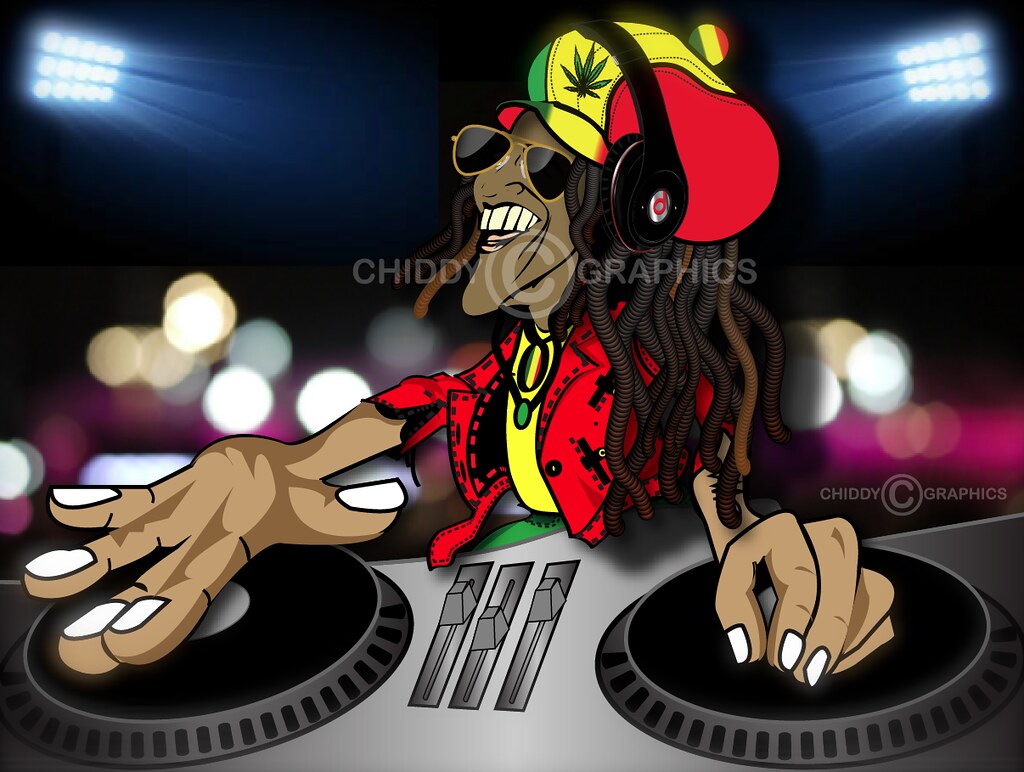 Reggae-Cartoon Dance-Hall Dj | chiddygraphics | Flickr