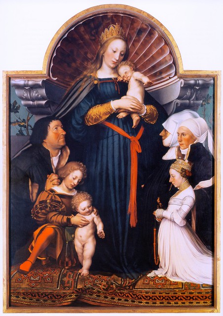 Holbein, Hans the Younger (1497-1543) - 1526-28 Darmstadt Madonna (Private Collection)